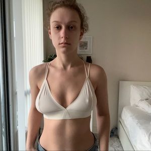 Out From Under Cream Strappy Bralette L